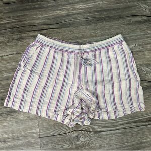 Gap Striped Linen Blend Shorts size XL